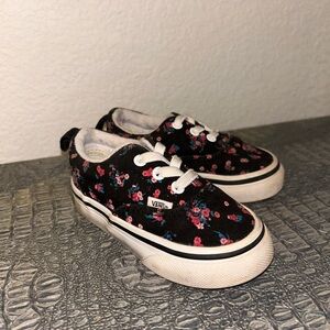 Vans Little Girls Toddler Floral Shoes Size 5